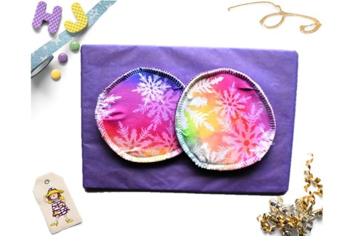 Buy  Breast Pads Rainbow Snowflakes now using this page